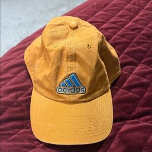 Adidas Orange Cap with Blue Logo